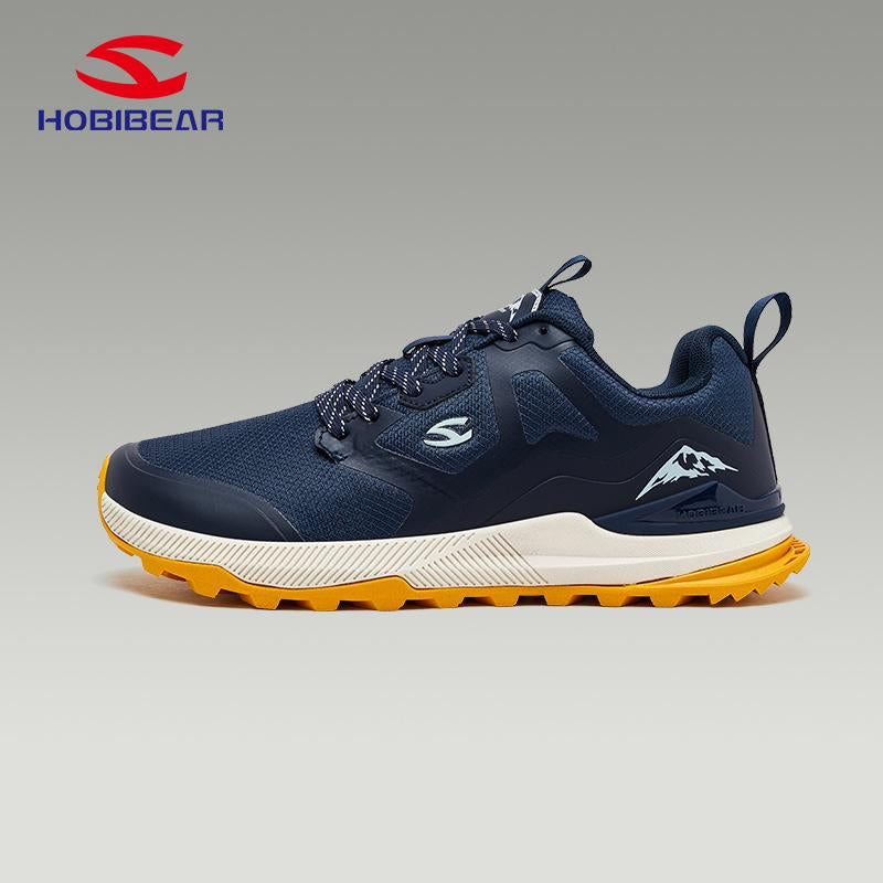 HOBIBEAR Men'S Trail Running Shoes | Wide Toe | Trekking | Non-Slip Hiking Sneakers
