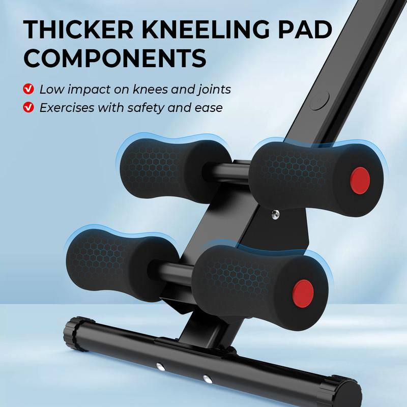 RELIFE REBUILD YOUR LIFE Adjustable Ab Machine, Foldable Ab Workout Equipment for Abs, Waist, Arms & Legs | Home Gym Beginner-Friendly Waist Trainer