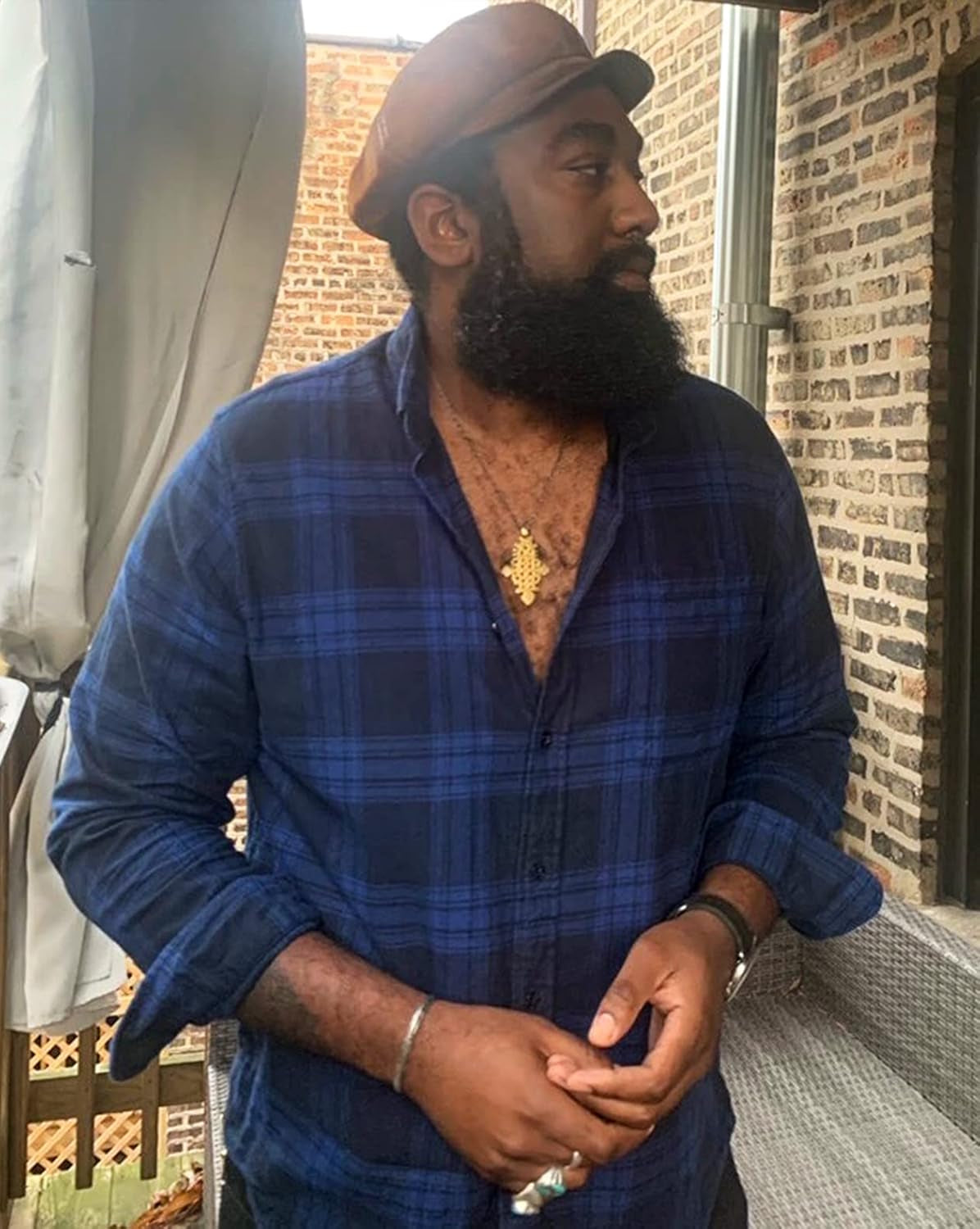 Dubinik® Flannel Shirt for Men Casual Button down Work Soft All Cotton Lightweight Flannel Mens Plaid Shirts Long Sleeve