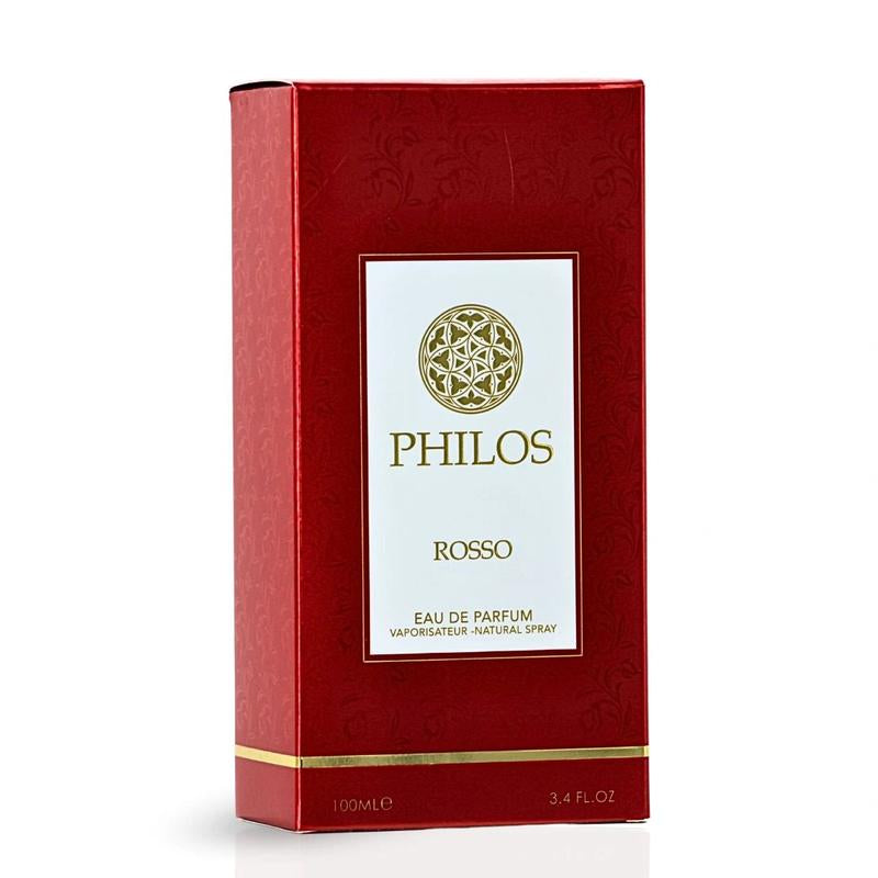 Philos Rosso Eau De Parfum Spray 100Ml (3.4 Oz) by Maison Alhambra | Luminous Sweetness, Timeless Allure