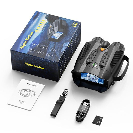 3.0 Inch 4K Night Vision Binoculars with 32GB SD Card, Rechargeable, Digital Electronic Gifts - Hunting Gifts for Men/Dad/Husband - Cool Tech Gadgets for Camping/Boating, 10X, Camera