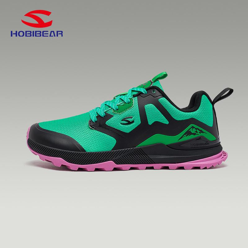 HOBIBEAR Men'S Trail Running Shoes | Wide Toe | Trekking | Non-Slip Hiking Sneakers