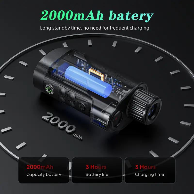 3.0 Inch 4K Night Vision Binoculars with 32GB SD Card, Rechargeable, Digital Electronic Gifts - Hunting Gifts for Men/Dad/Husband - Cool Tech Gadgets for Camping/Boating, 10X, Camera