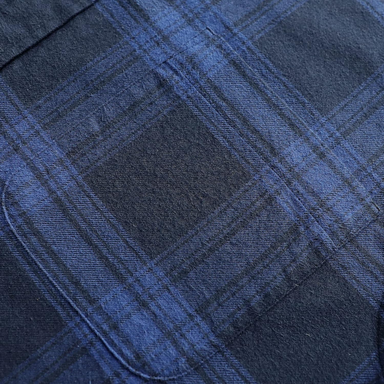 Dubinik® Flannel Shirt for Men Casual Button down Work Soft All Cotton Lightweight Flannel Mens Plaid Shirts Long Sleeve