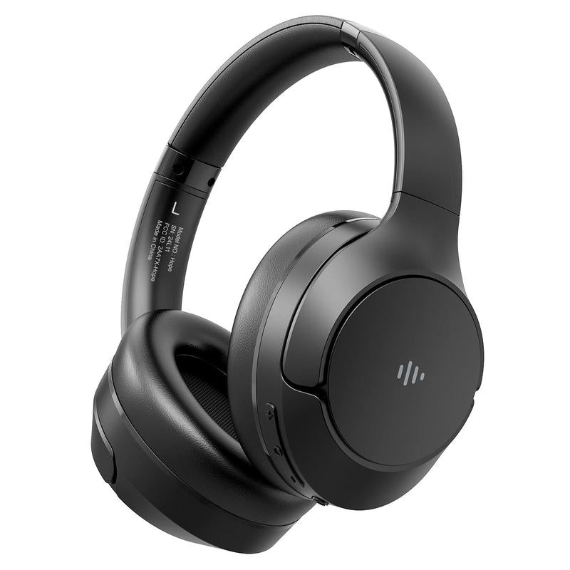 Wireless Bluetooth Headphones, Over-Ear, Active Noise Cancelling, Hi-Res Audio, 70 Hours Battery Life, Foldable Design, Lightweight and Portable, with Microphone for Ios/Pc/Android, Ideal for Home Office. Electronic Earbud Headset Black#Father'S Day Gift