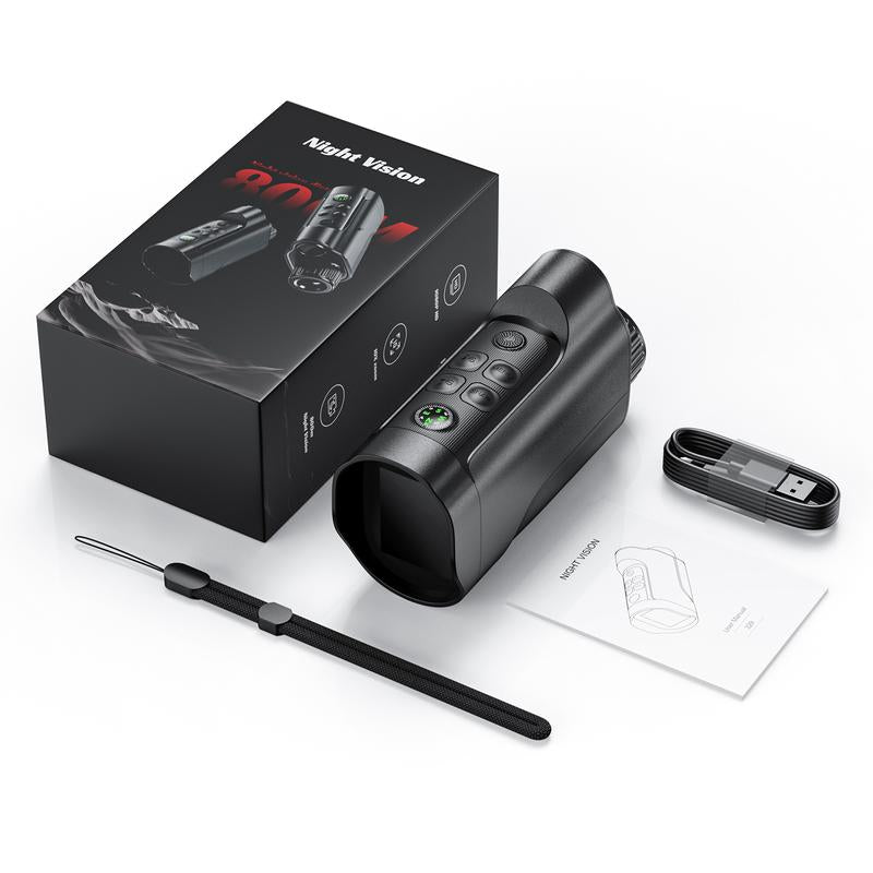 3.0 Inch 4K Night Vision Binoculars with 32GB SD Card, Rechargeable, Digital Electronic Gifts - Hunting Gifts for Men/Dad/Husband - Cool Tech Gadgets for Camping/Boating, 10X, Camera