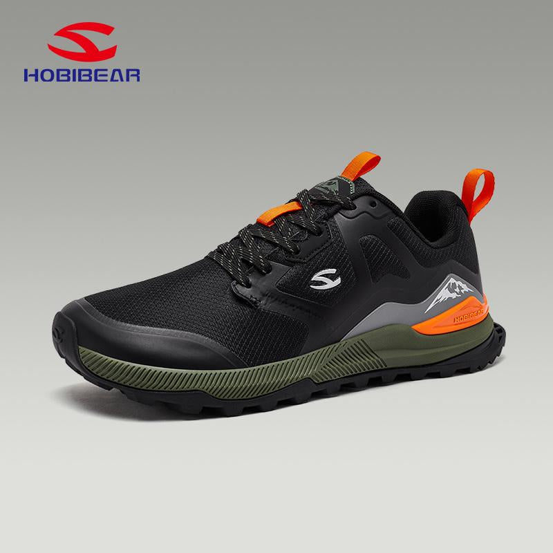 HOBIBEAR Men'S Trail Running Shoes | Wide Toe | Trekking | Non-Slip Hiking Sneakers