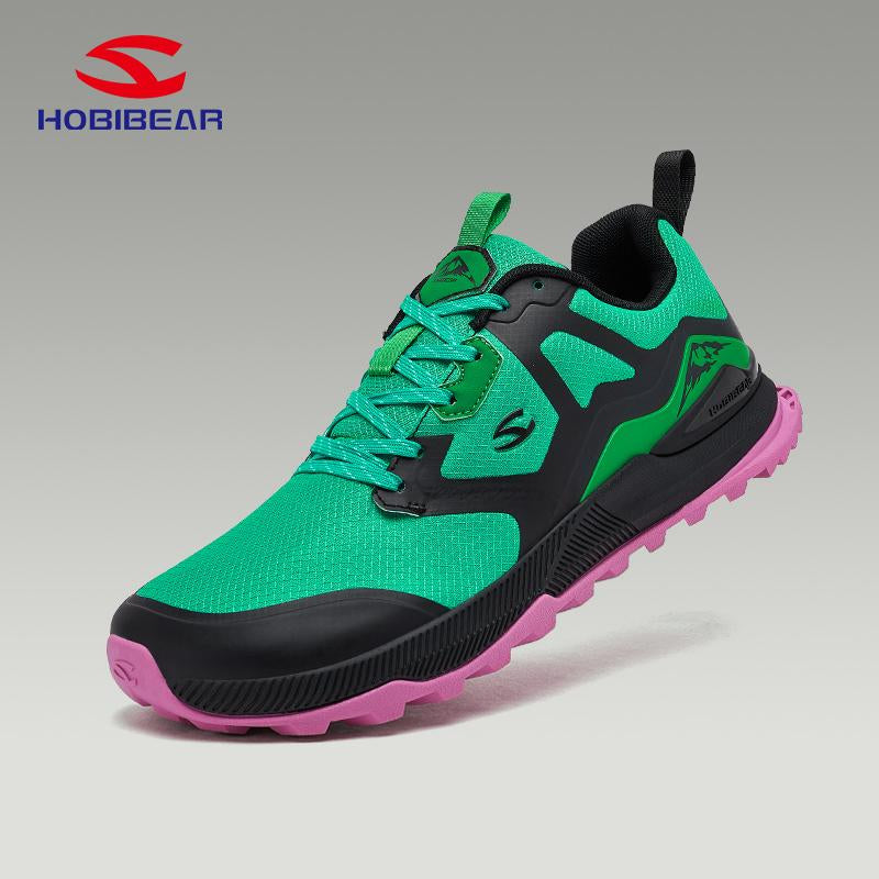 HOBIBEAR Men'S Trail Running Shoes | Wide Toe | Trekking | Non-Slip Hiking Sneakers