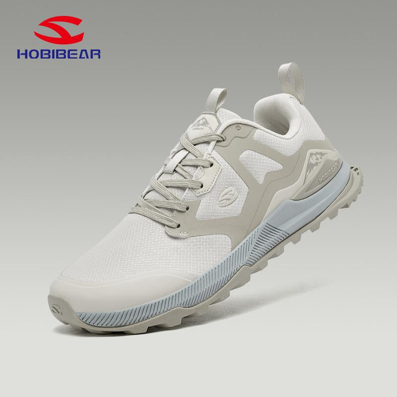 HOBIBEAR Men'S Trail Running Shoes | Wide Toe | Trekking | Non-Slip Hiking Sneakers