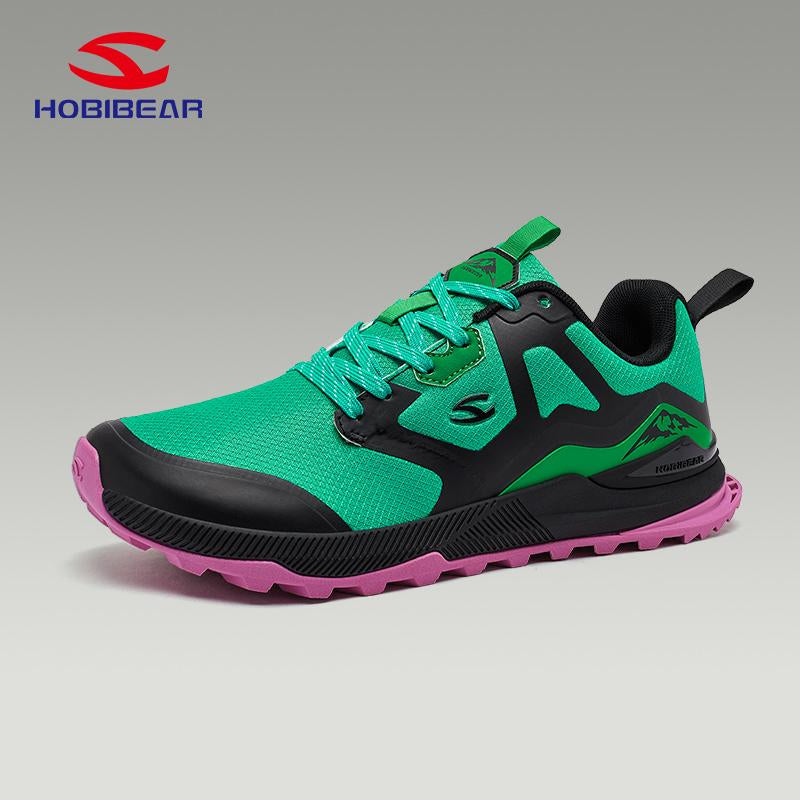 HOBIBEAR Men'S Trail Running Shoes | Wide Toe | Trekking | Non-Slip Hiking Sneakers
