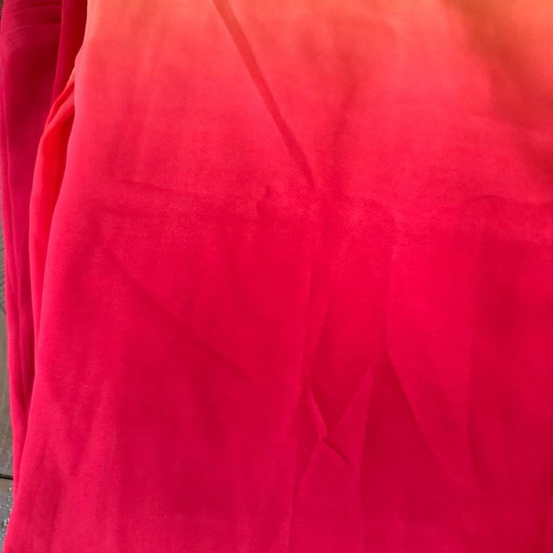 DESIGNER GEORGETTE PRINT WORK ONE MINUTE SAREE with UNSTITCHED BLOUSE RED Ready to Wear Saree with Pleats Stitched & Size Adjust Belt