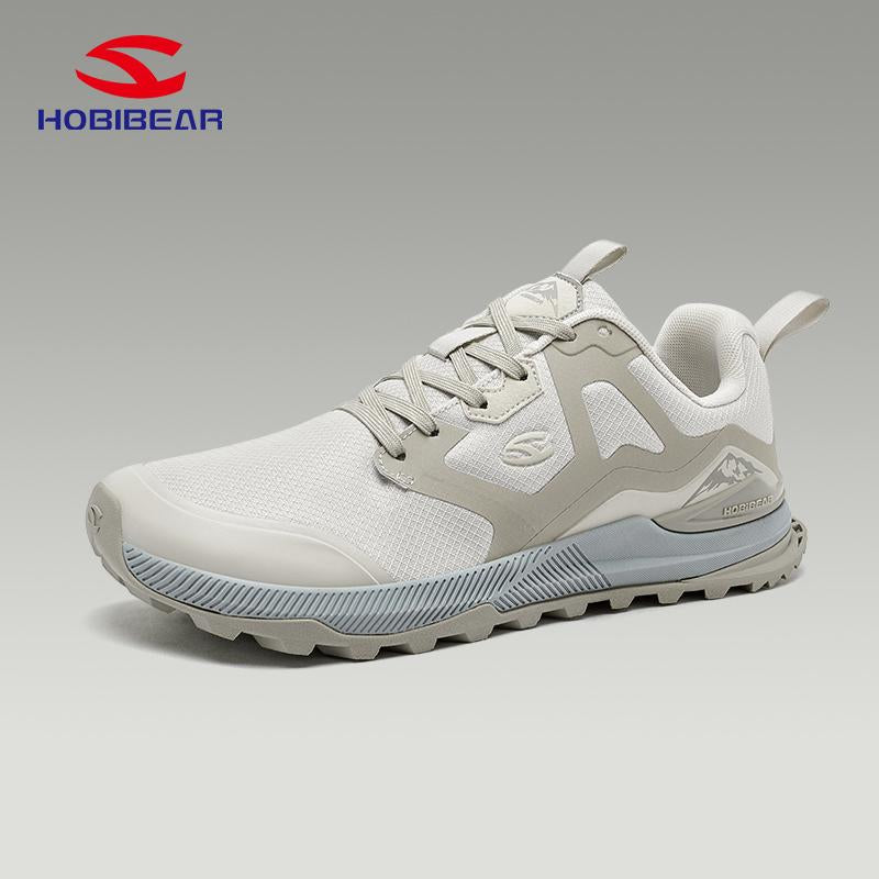 HOBIBEAR Men'S Trail Running Shoes | Wide Toe | Trekking | Non-Slip Hiking Sneakers