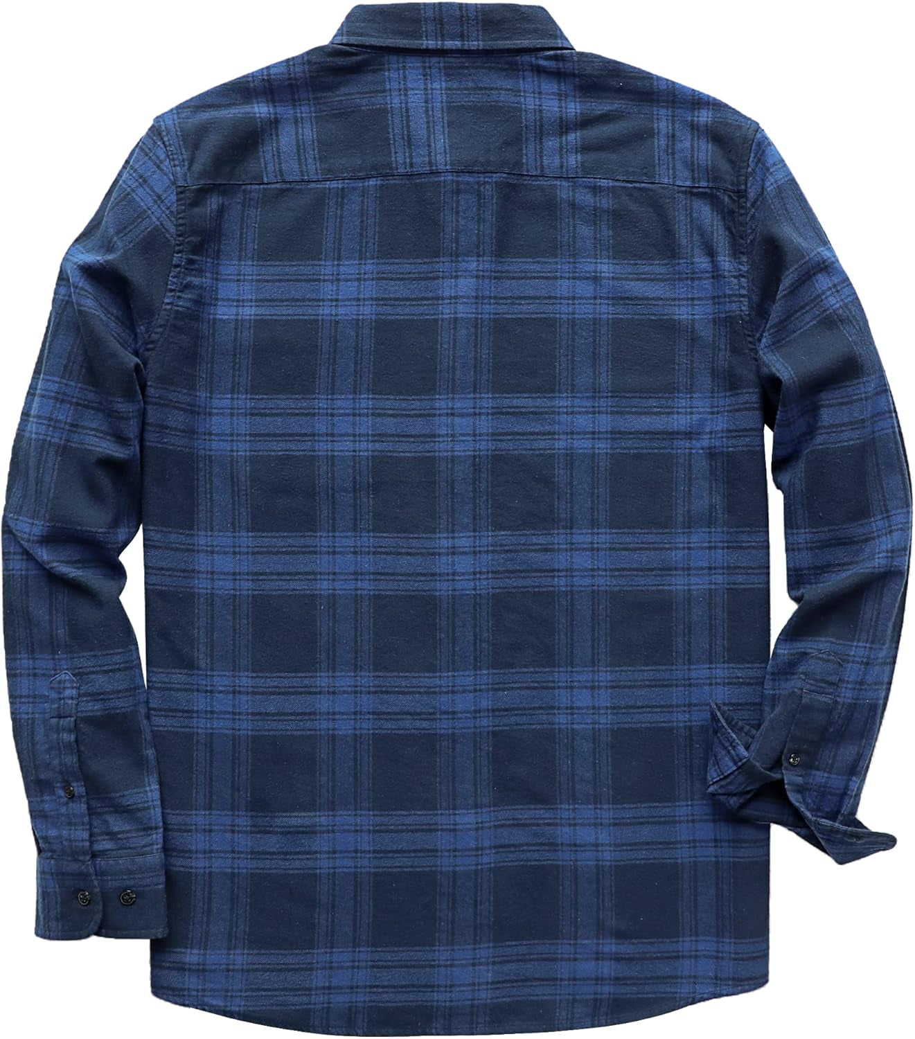 Dubinik® Flannel Shirt for Men Casual Button down Work Soft All Cotton Lightweight Flannel Mens Plaid Shirts Long Sleeve