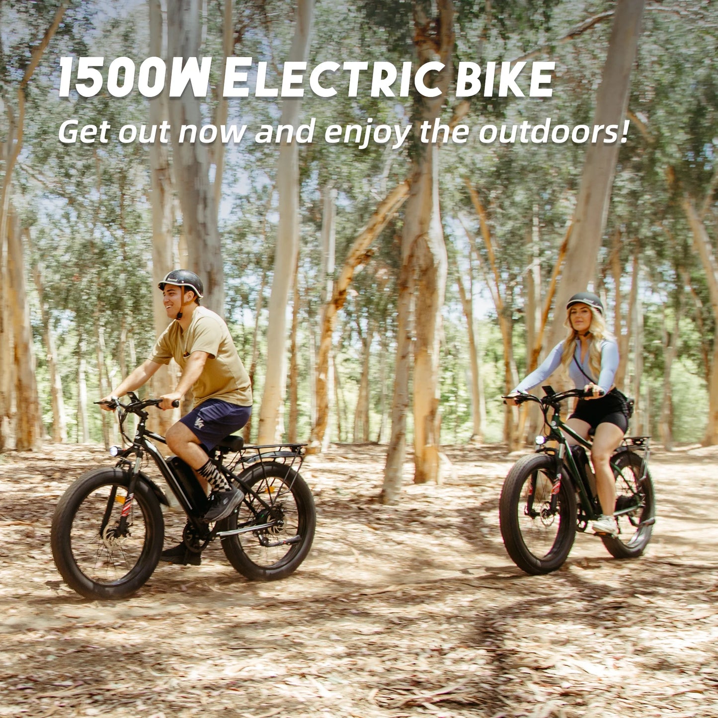 EB26 Electric Bike for Adults, 26*4.0 Fat Tire E-Mountain Bicycle,Peak 1500W Motor 48V 15Ah 7-Speed Ebike UL2849