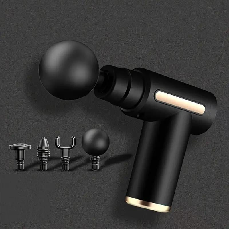 Home Portable USB Rechargeable 6-Speed Body Massage Gun-Black Neck Massager Back Massager